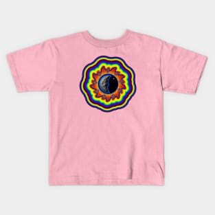 abstract rainbow sun Kids T-Shirt